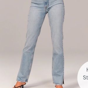 Abercrombie Ultra High Rise 90’s Straight Leg Jeans